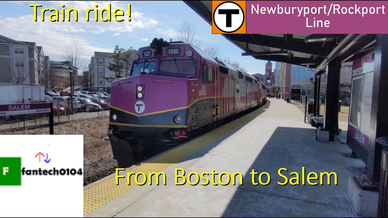 Riding behind a EMD F40PH-3C train on the MBTA Newburyport/Rockport line! From Boston to Salem