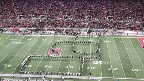 Ohio State Marching Band performing Script Ohio!!