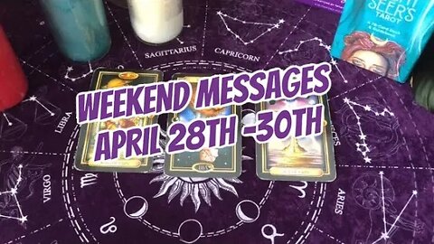 ✨WEEKEND MESSAGES APRIL 28th -30th ✨LETTING GO AND NEW BEGINNINGS ✨TIME IS NOW 🦋🔮💀💜
