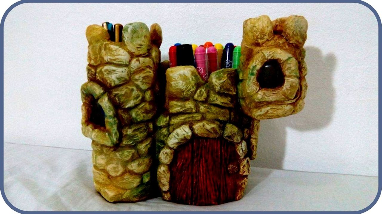 ❣DIY Fairy Castle Desk Organizer Using Jars❣