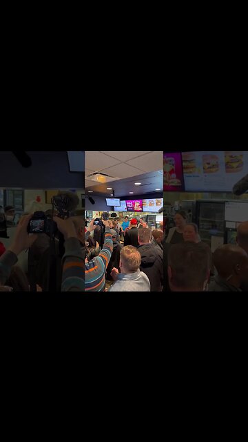 Trump Stops at the McDonalds in East Palestine Ohio