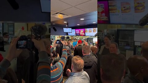 Trump Stops at the McDonalds in East Palestine Ohio