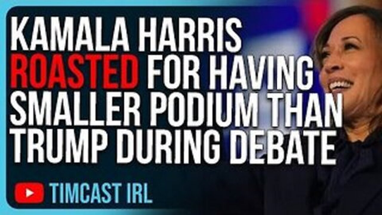 Kamala Harris ROASTED For Having Smaller Podium Than Trump During Debate