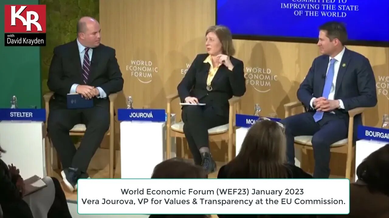 EU VP looks forward to US targeting "illegal hate speech": WEF23