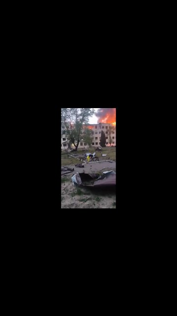 Training center "Desna" of Ukrainian ground forces after Russian missile attack