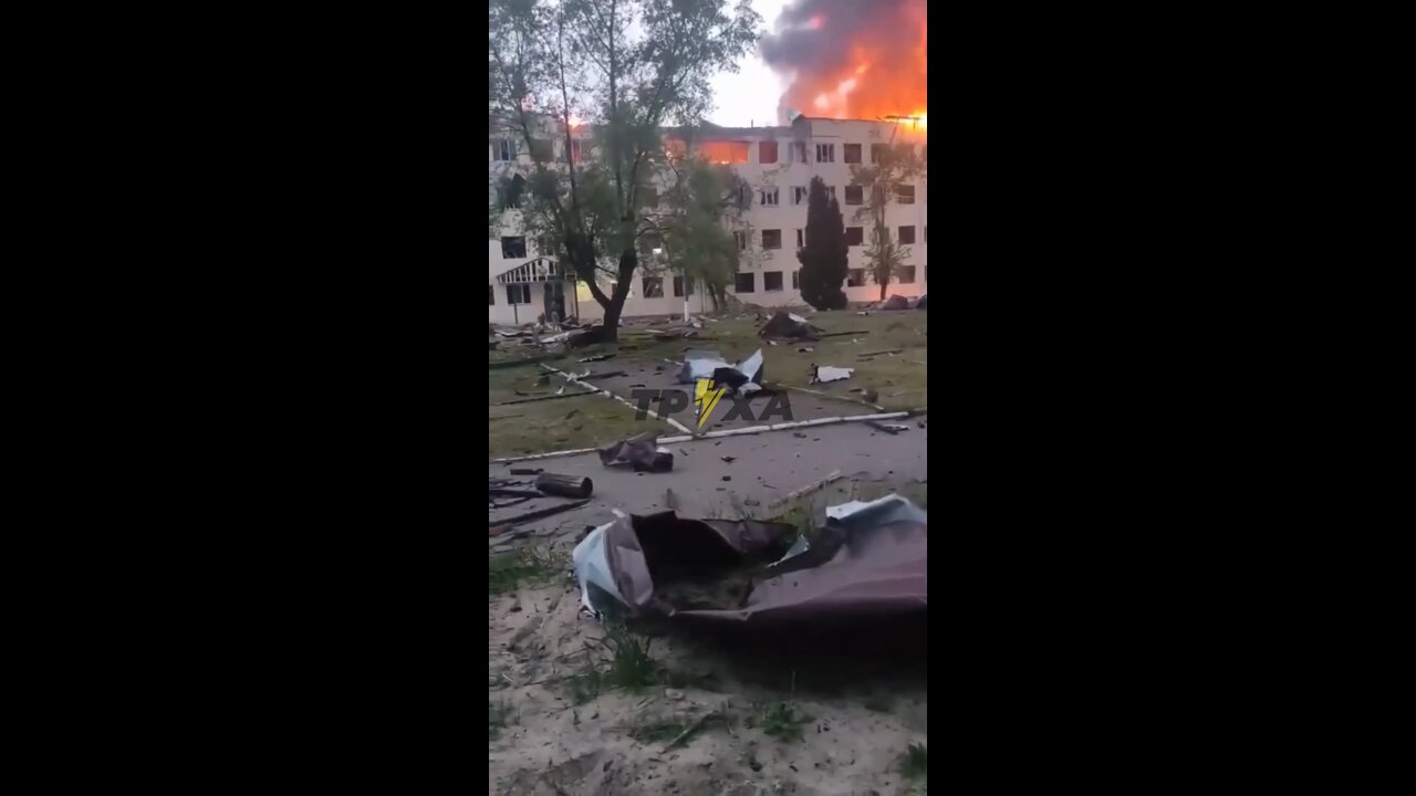 Training center "Desna" of Ukrainian ground forces after Russian missile attack
