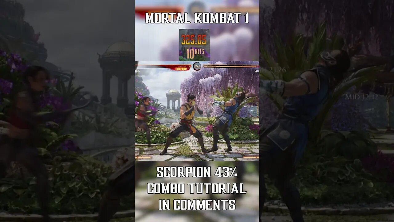 FULL SCORPION Combo Tutorial IN COMMENTS! #mk1 #combotutorial #shorts