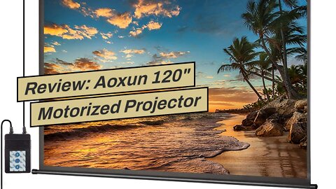 Review: Aoxun 120" Motorized Projector Screen - Indoor and Outdoor Movies Screen 120 inch Elect...