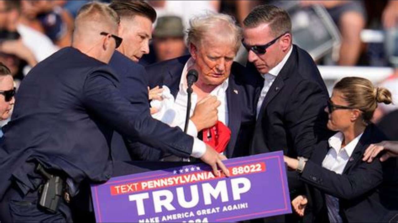 Gunshots reportedly at Trump Rally? Secret service Alex Jones civil war?