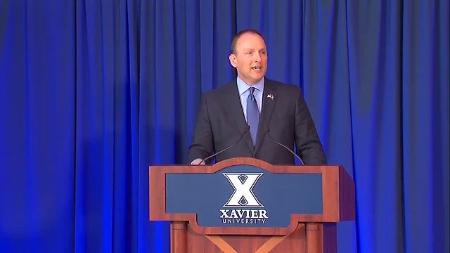 XU Athletic Director Greg Christopher announces new men's basketball coach