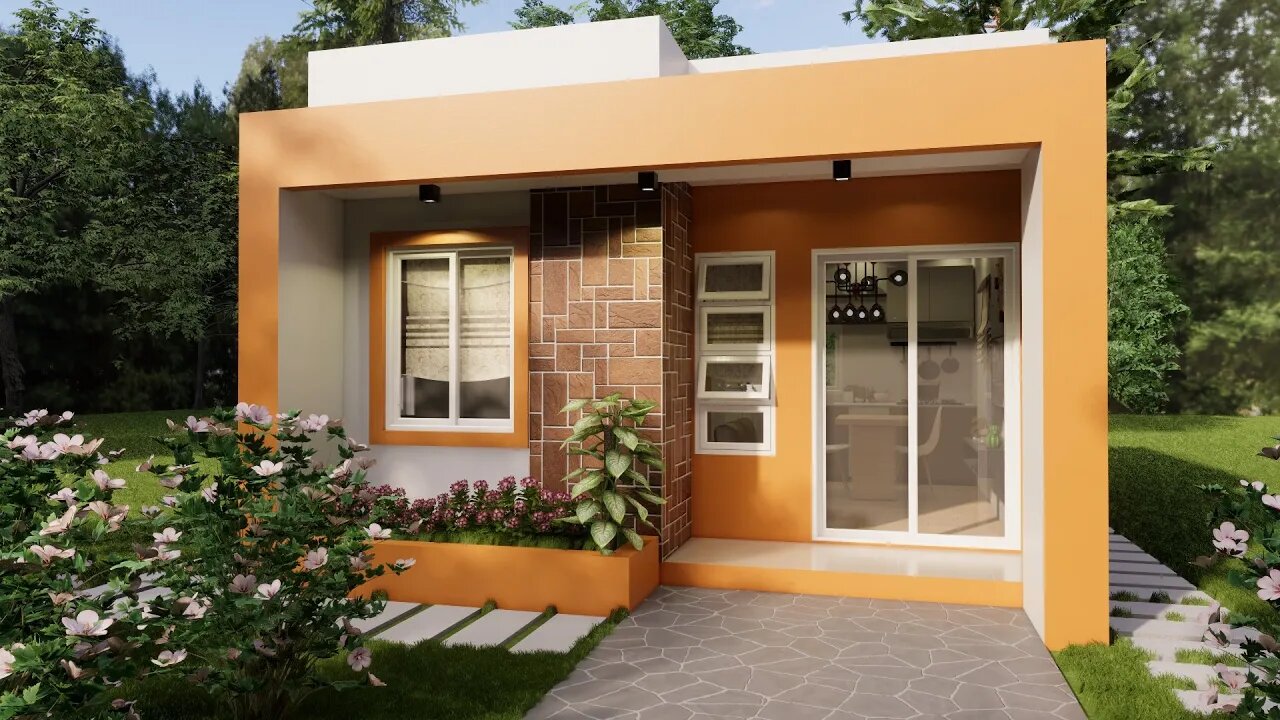 (5x5 Meters) Small House Design Idea with 1 Bedrooms