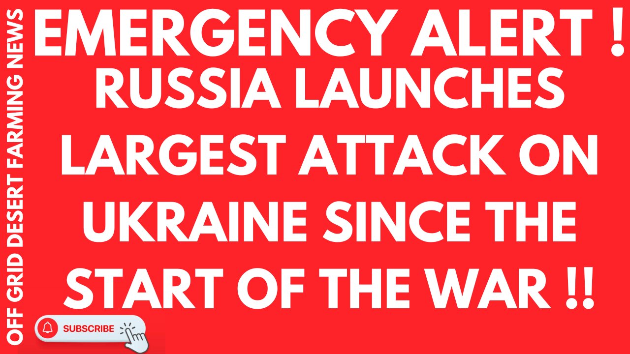 EMERGENCY ALERT !! RUSSIA LAUNCHES LARGEST ATTACK ON UKRAINE SINCE THE START OF THE WAR !!