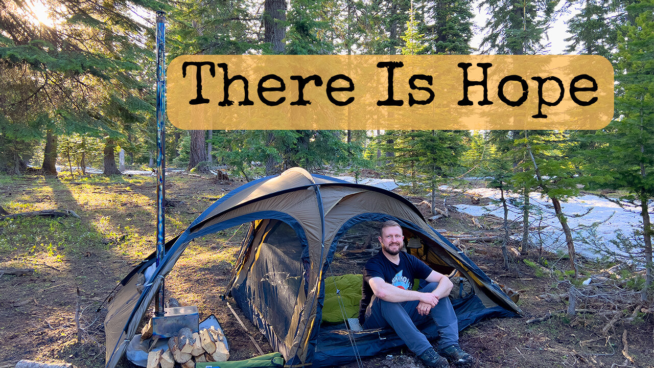 Spring Hot Tent Camping in Snow: My Mental Health & Addiction Story