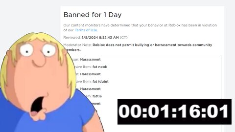 Roblox Ban Speedrun