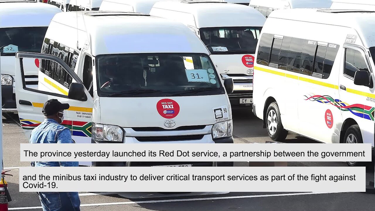 South Africa - Cape Town (Red Dot taxi service for health workers in Western Cape) (T8m)