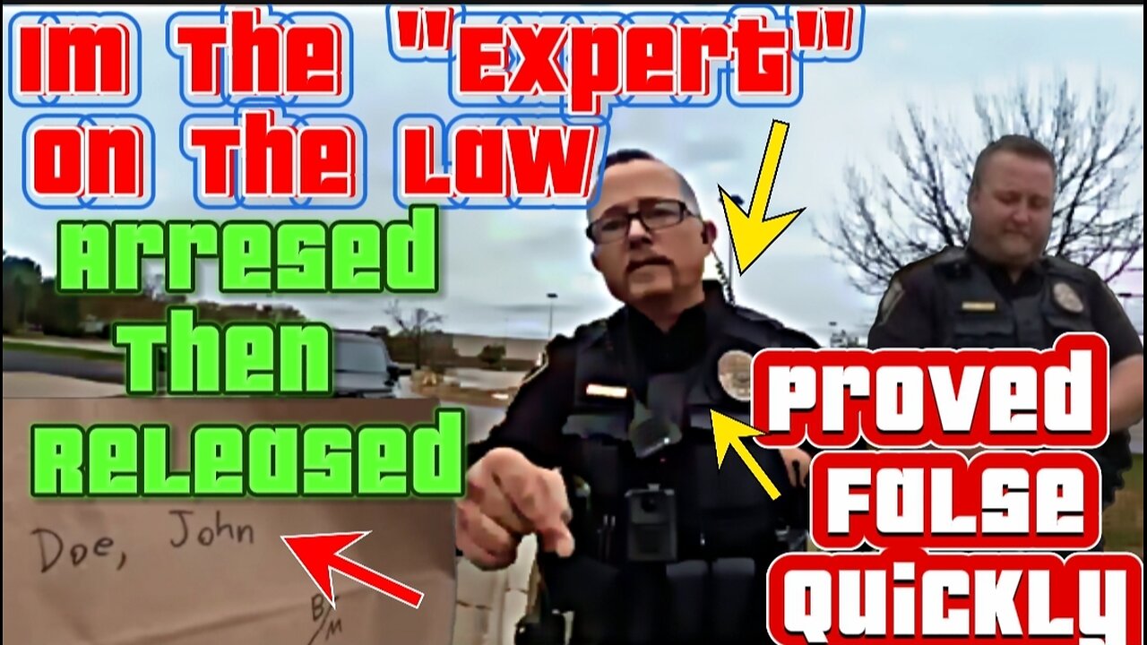 Ignorant cops forced to bring guy back after 2 hrs with no charges after false arrest