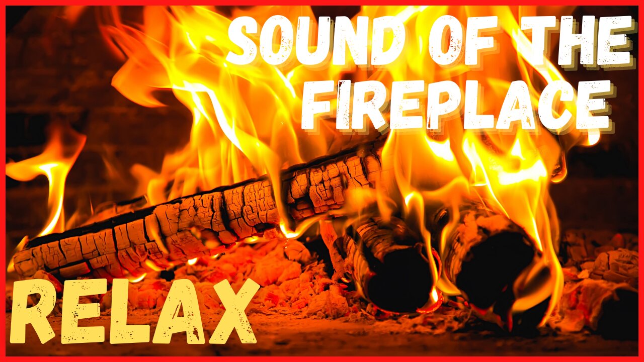 Soothing fireplace sound! Rest, study, focus, sleep!