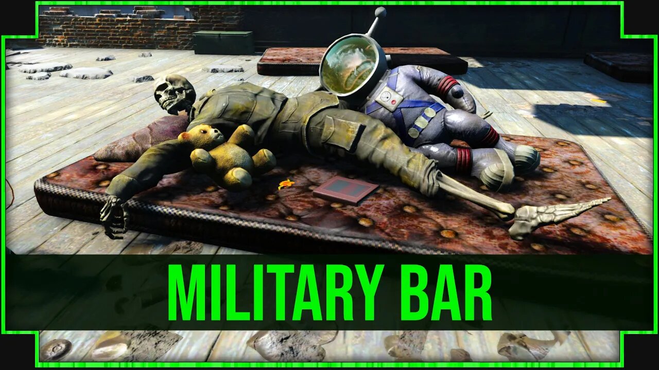 Military Bar in Fallout 4 - They Used To Make Killer Cocktails!