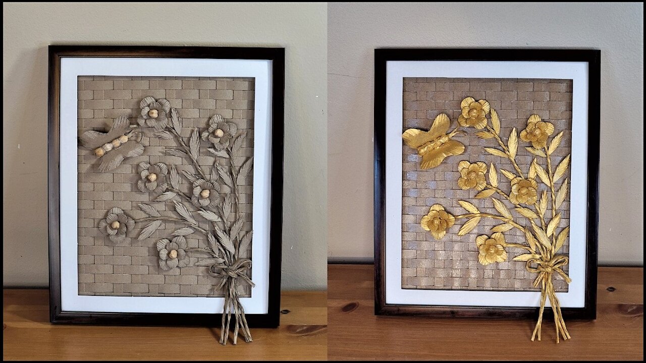 DIY Wall Art Frame Using an Empty Cereal Box