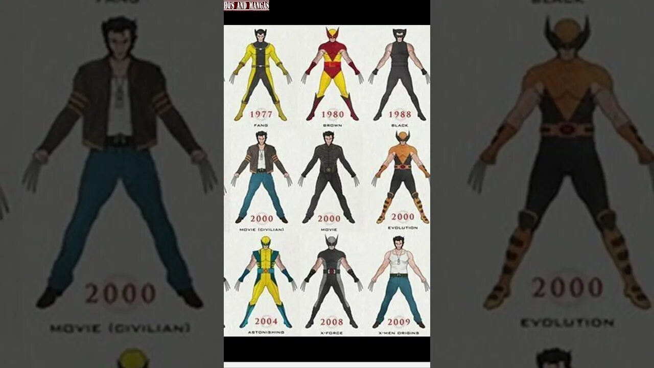 Wolverine Trajes 1974 - 2013