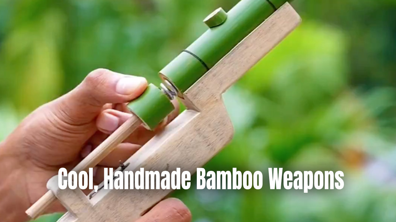 Cool, Handmade Bamboo Weapons