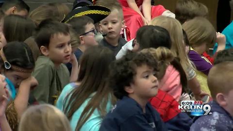 Ben's Bells "Be Kind" mosaic art mural unveiled at Gladden Farms Elementary School