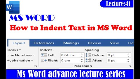 How to set indent and Tab in ms word|Change indents in Word Microsoft Suppor|Sadarkhantv