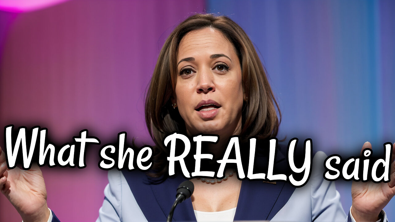 Beautiful summary of Harris' CNN interview