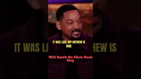 Will Smith On Chris Rock Slap Pt 2 #youtubeshorts #willsmith #chrisrock