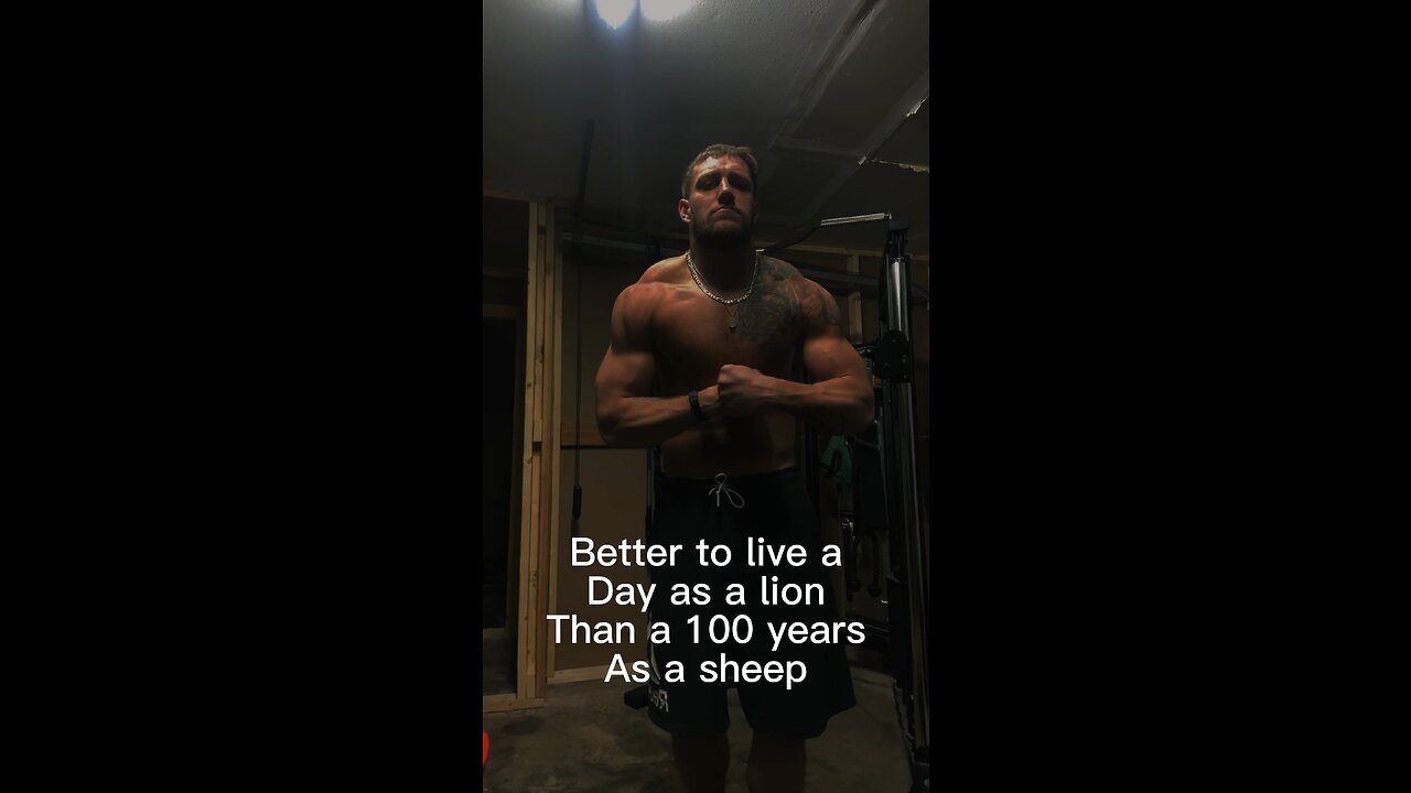 Better to live a day as a lion than a 100 years as a sheep