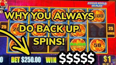 $250 BETS YOU SHOULD ALWAYS DO BACK UP SPINS!