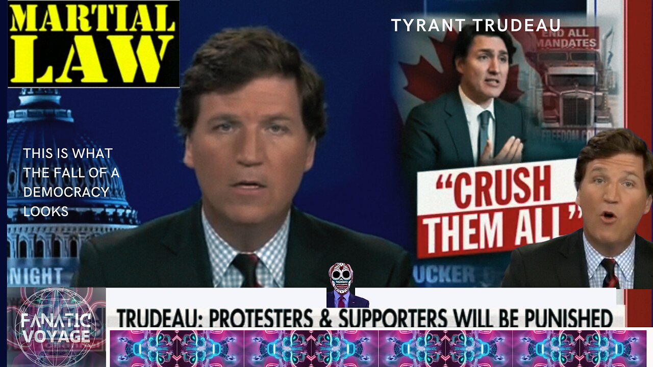 THIS IS WHAT THE FALL OF A DEMOCRACY LOOKS LIKE - TYRANT TRUDEAU - CRUSH THEM ALL