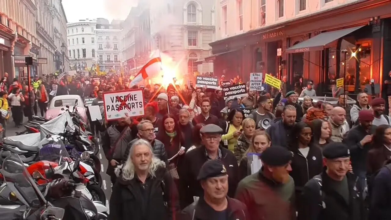 THE VETS NO VAX PASSPORTS COVENT GARDEN #WORLDWIDEFREEDOMRALLY 20/11/21