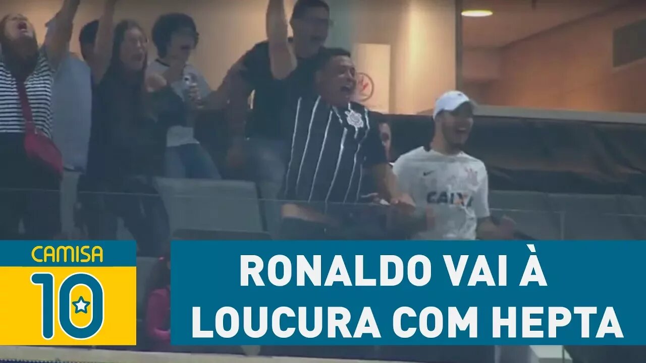 É CORINTIANO! RONALDO vai à LOUCURA com HEPTA do TIMÃO!