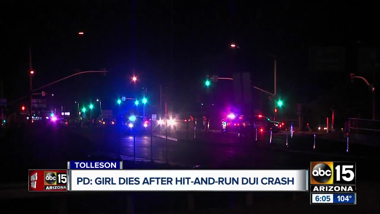 Girl dies after hit-and-run crash