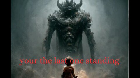 your the last one standing.