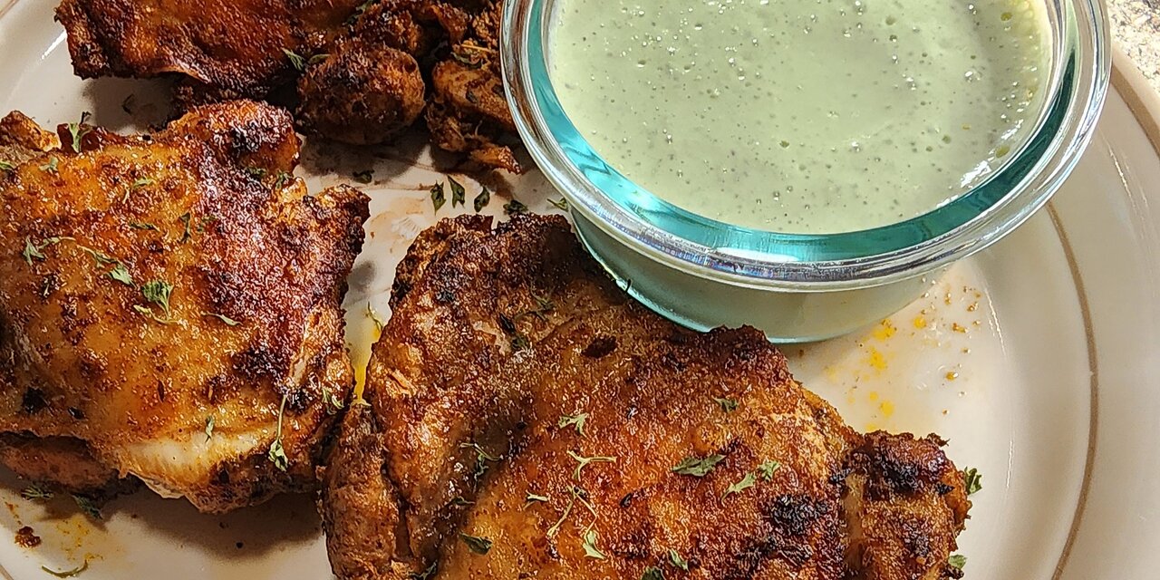Pollo Peruano con Salsa Verde