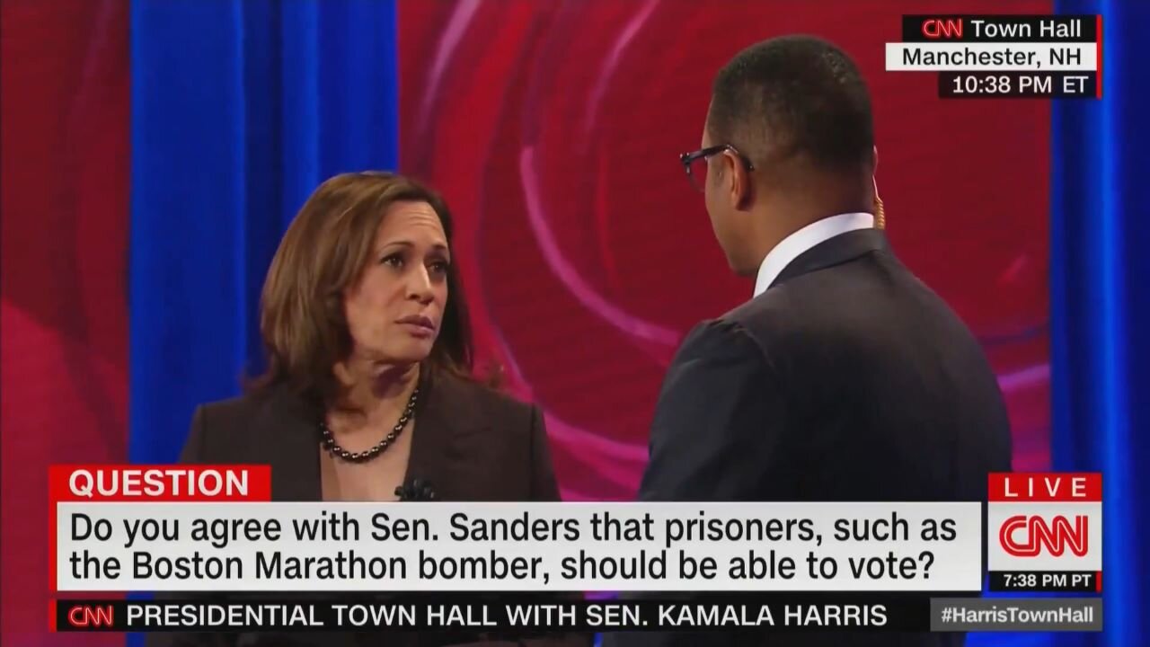 'We Should Have That Conversation': Kamala Open To Letting Criminals Like The Boston Bomber Vote