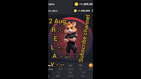 hamster kombat daily cipher 🤗 #viral #trending #support