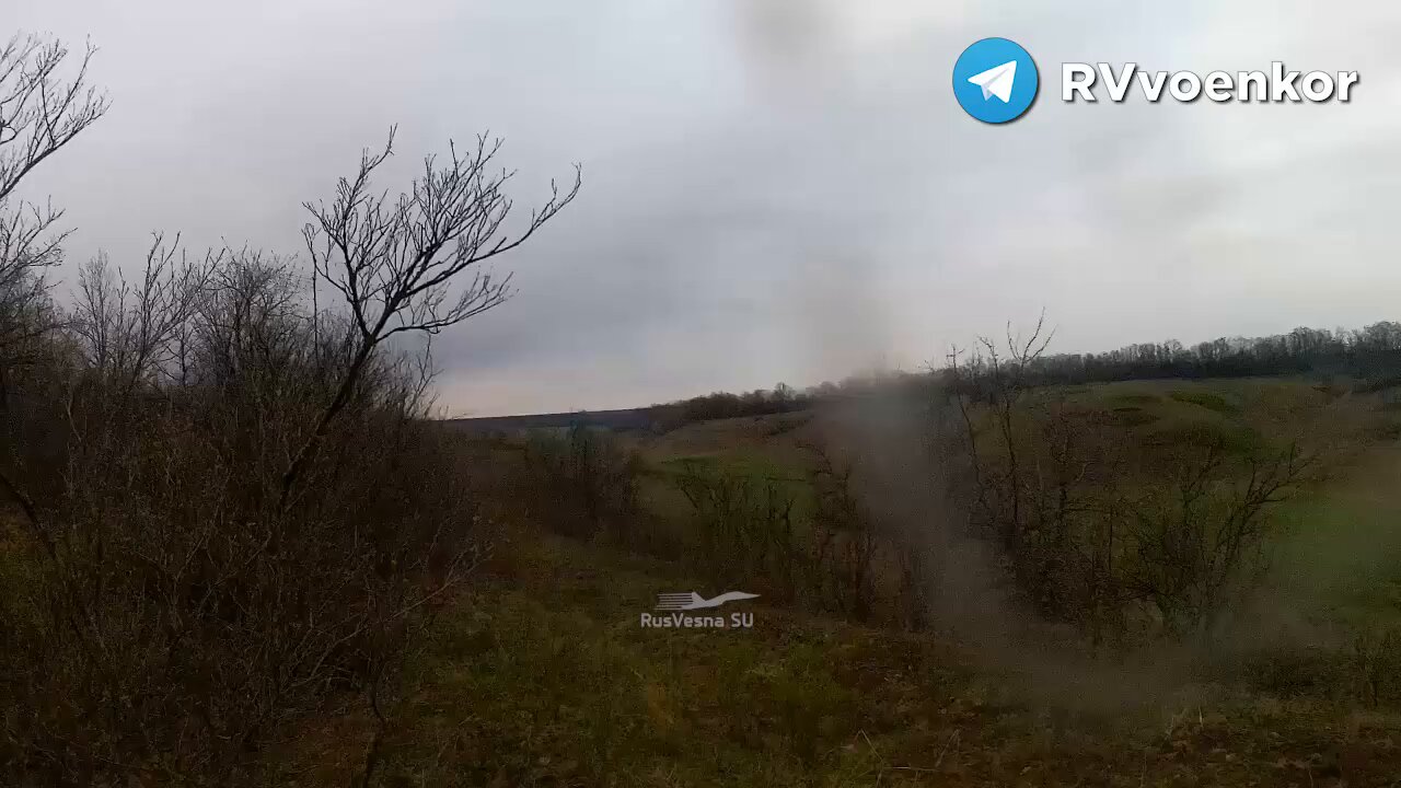 Russian SOF use a Kornet ATGM to destroy an AFU armored vehicle