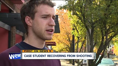 Case student recovering from shooting