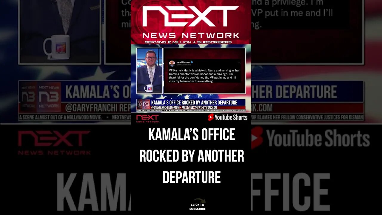 Kamala’s Office ROCKED by another departure #shorts