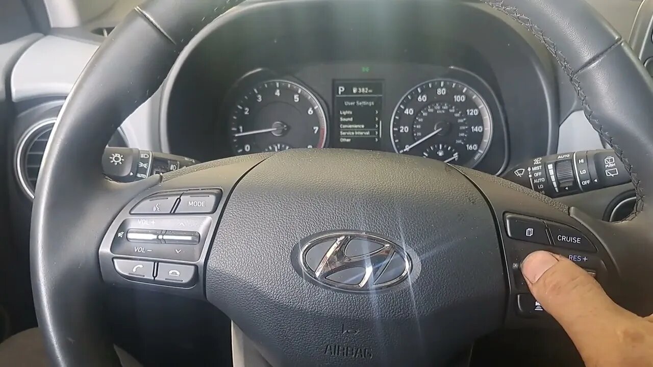2021 hyundai Kona oil service reset