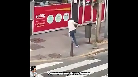 Unhinged Man vs Trashcan