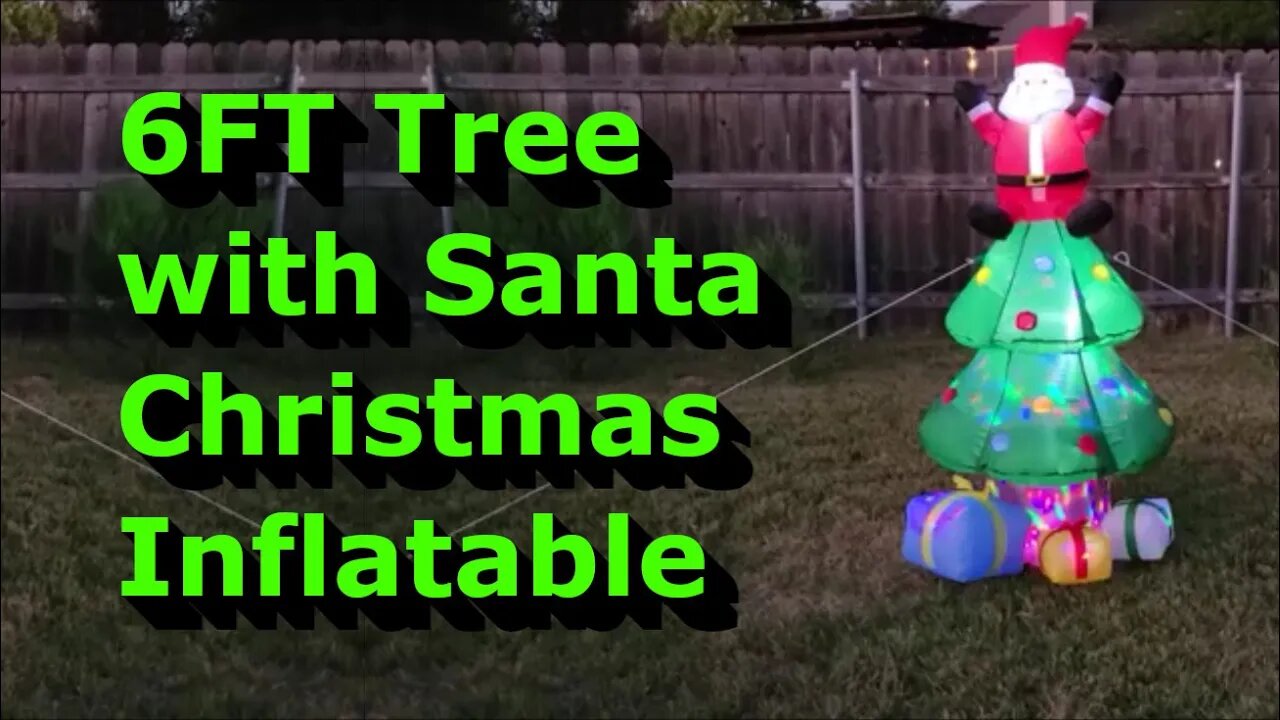 6FT Christmas Tree with Santa Claus Inflatable - Full Review