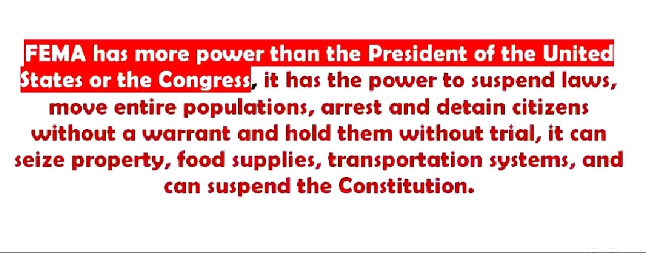 TRUMP AND FEMA (INSTEAD OF HELPING HURRICANE VICTIMS FEMA IS SETTING UP THE INVASION OF AMERICA) 🚨