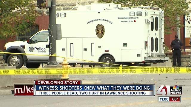 Witnesses describe scene after shooting in Lawrence