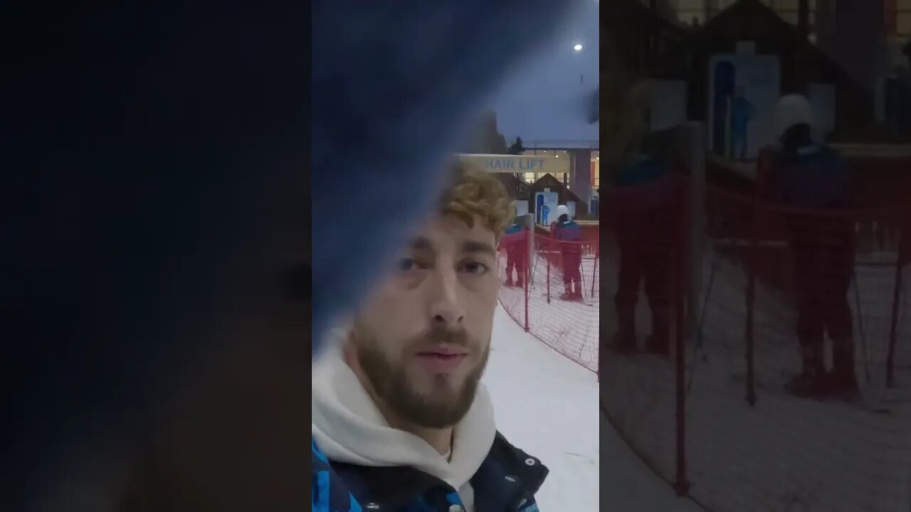 Exposed Skills At Skiing #shorts #ski #dubai