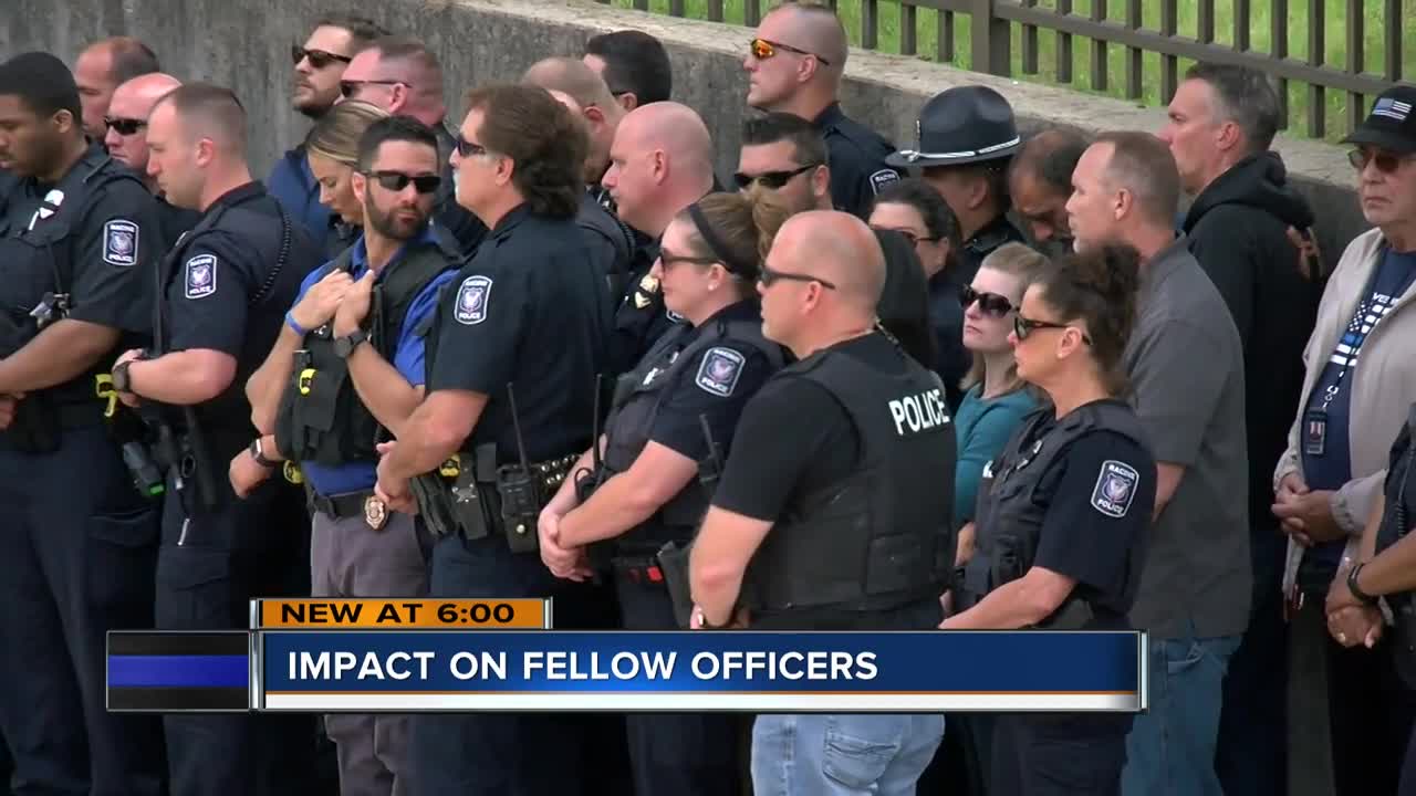 Officers in Milwaukee, Racine mourn losses together