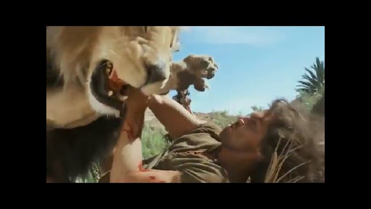 Samson kills a Lion with His Bare hands